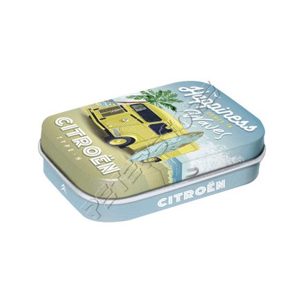 Retró Cukorkás Fémdoboz - Citroen H, Citroën H Van Dombornyomott