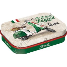 Retró Cukorkás Fémdoboz - Vespa Dombornyomott