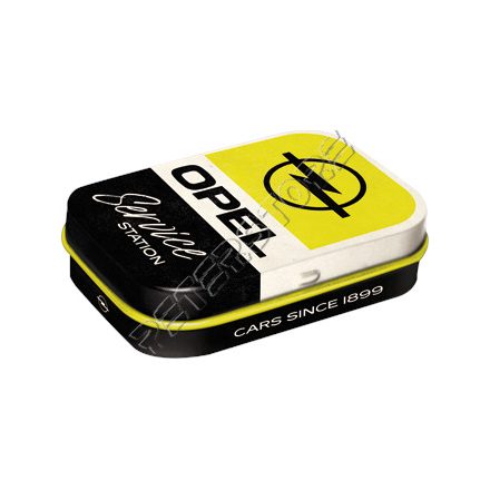 Retró Cukorkás Fémdoboz - Opel Dombornyomott