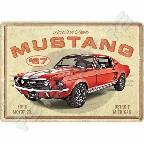 Retró Fém Képeslap - Ford Mustang