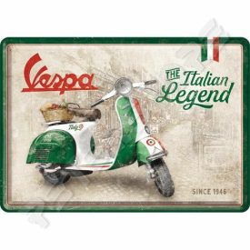 Retró Fém Képeslap - Vespa