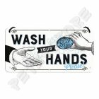 Retró Fém Tábla - Mosson kezet kérem