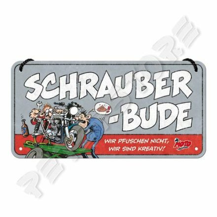 Retró Fém Tábla - Schrauberbude