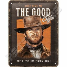 Retró Fém Tábla - Coffee, Kávé Dombornyomott