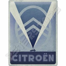 Retró Fém Tábla - Citroën, Citroen Logó Dombornyomott