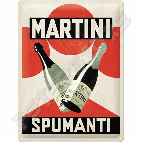 Retró Fém Tábla - Martini Dombornyomott Méretek: 30 x 40 cm
