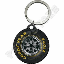 Retró Fém Kulcstartó - Goodyear Gumik