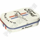 Retró Cukorkás Fémdoboz - Ford Mustang Dombornyomott