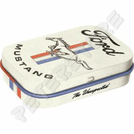 Retró Cukorkás Fémdoboz - Ford Mustang Dombornyomott