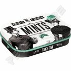 Retró Cukorkás Fémdoboz - Mints - Mentol Dombornyomott