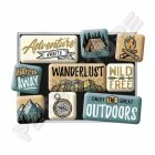 Hűtőmágnes szett - Kaland, Kirándulás