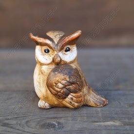 Kerámia Bagoly Figura