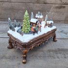 Karácsonyi jelenet - Falu vonattal Világít, Mozog