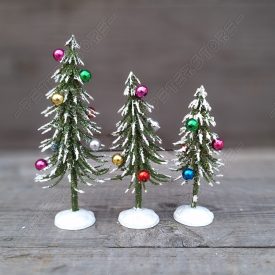 Fenyőfa, Műfenyő Díszekkel 3 db-os szett