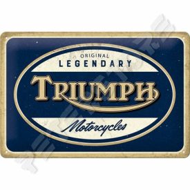 Retró Fém Tábla - Triumph Dombornyomott Méretek: 20 x 30 cm