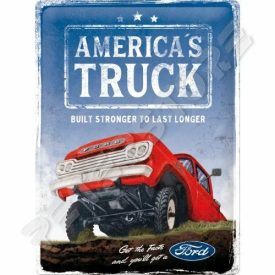 Retró Fém Tábla - Ford Truck Dombornyomott