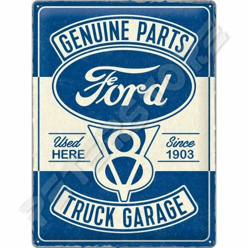 Retró Fém Tábla - Ford V8 Dombornyomott