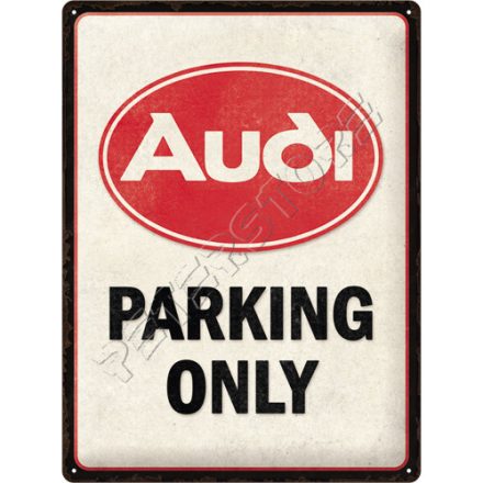 Retró Fém Tábla - Audi Logók Dombornyomott