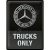 Retró Fém Tábla - Mercedes-Benz Parkoló Dombornyomott