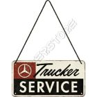 Retró Fém Tábla - Mercedes-Benz Service, Szerviz Dombornyomott