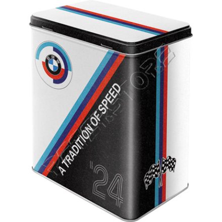 Retró Fémdoboz - BMW Garage, Garázs Dombornyomott