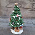 Karácsonyi jelenet - Fenyőfa Mikulással Zenedoboz