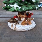 Karácsonyi jelenet - Fenyőfa Mikulással Zenedoboz