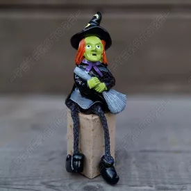 Halloween Boszorkány Figura Lógólábú