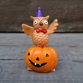 Halloween Bagoly Tökön figura
