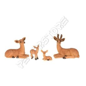Őzike Figura Szarvas Család 4 db-os szett