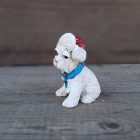 Karácsonyi dísz - Kutya Mikulás sapiban