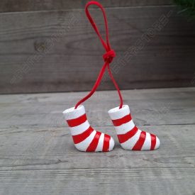 Karácsonyi dísz - Zokni akasztós