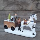 Karácsonyi jelenet - Lovaskocsi Ledes