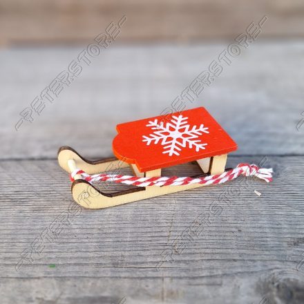 Dísz - Fa szánkó