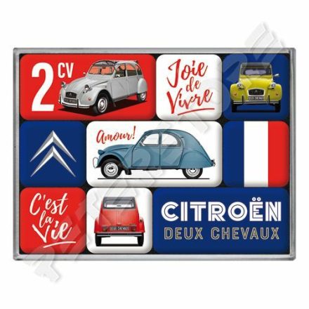 Hűtőmágnes szett - Citroën 2CV, Citroen 2CV Kacsa