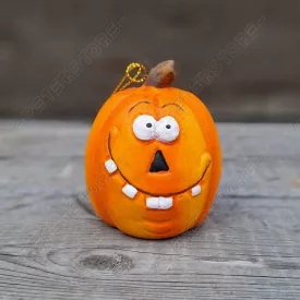 Kerámia Halloween Tök figura