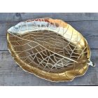 Levél Alakú Dísztányér Arany színű