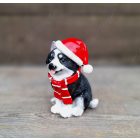 Karácsonyi dísz - Kutya sapkában