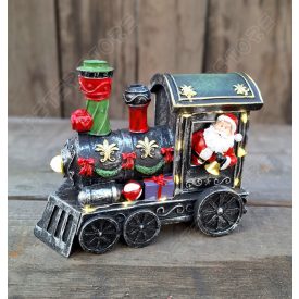 Karácsonyi dísz - Mikulás Vonaton Ledes