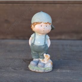Kisfiú Kutyával Figura