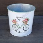 Fém, Bádog Kaspó 3 db-os - Tavasz