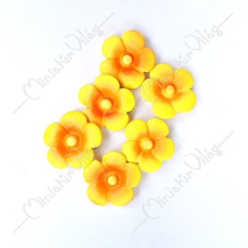 Minifalu - Sárga Virágok 6 db-os szett