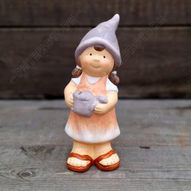 Kerámia Kislány Figura