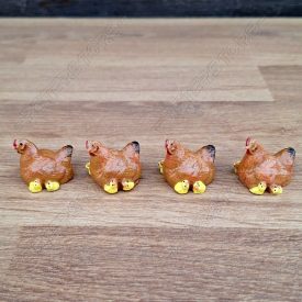 Minifalu - Tyúk csibékkel 4 db-os