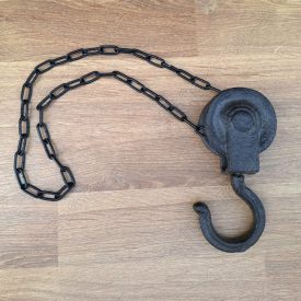 Öntöttvas Csiga Horoggal Dísztárgy