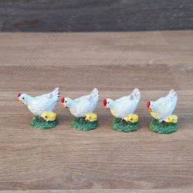 Minifalu - Tyúk csibékkel 4 db-os