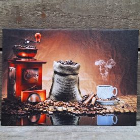   Falikép feszített keret nélküli 19x25 cm - Kávé, Coffee
