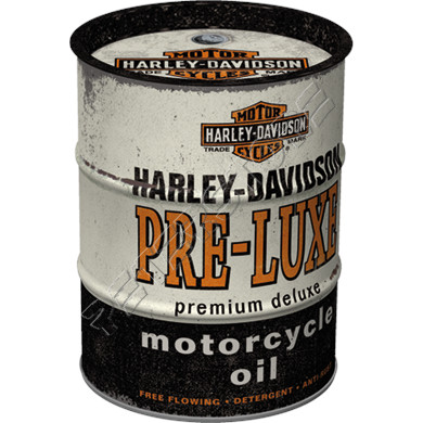 Retró Fém Persely - Olajos hordó - Harley-Davidson