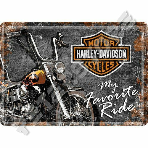 Retró Fém Képeslap - Harley-Davidson Motor Retró Fém Képeslap - Harley-Davidson Motor