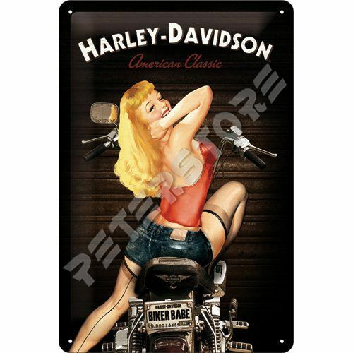Retró Fém Tábla - Harley-Davidson Motor Reklámtábla Dombornyomott